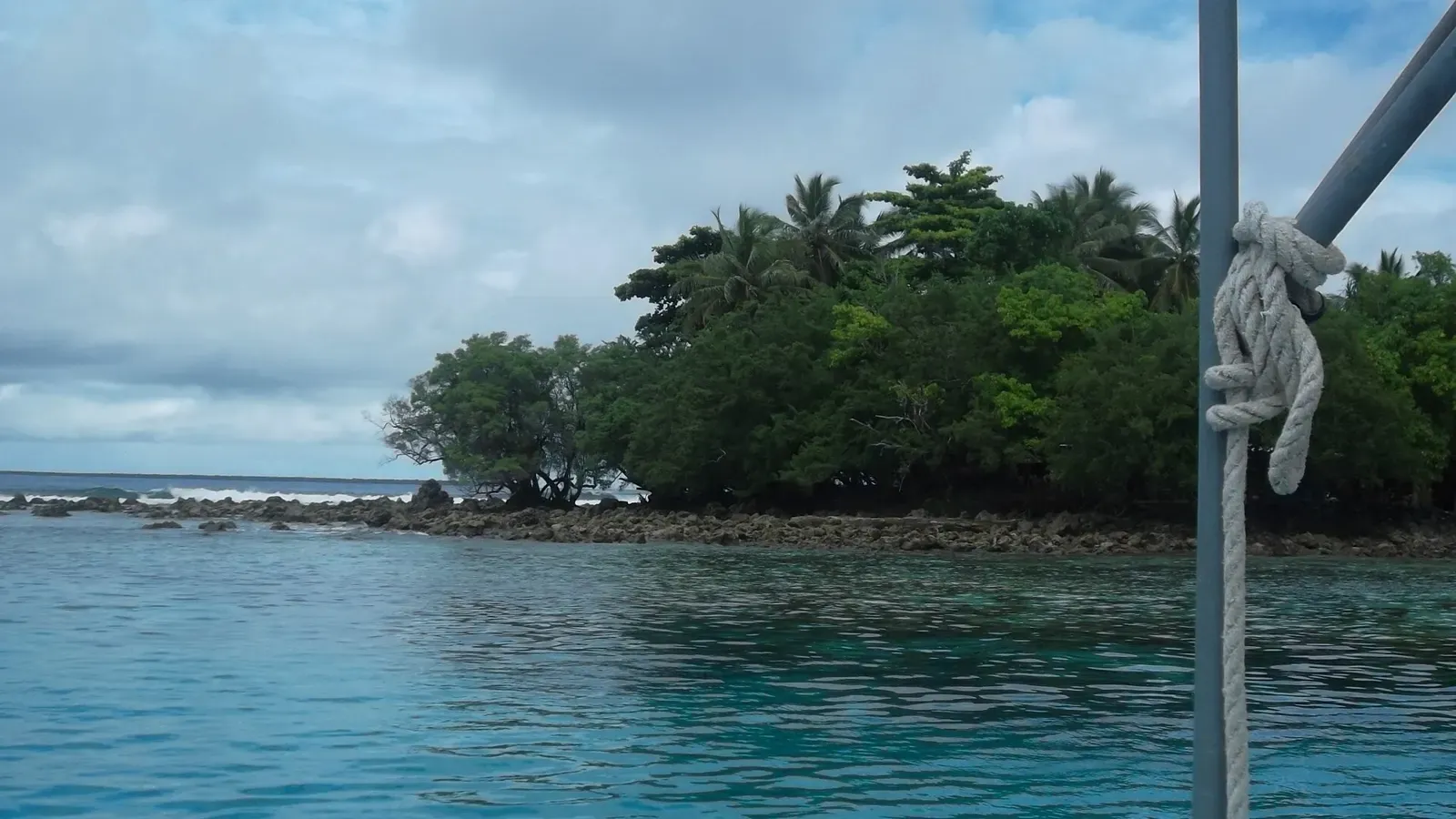 Kehpara islet on Pohnpei's barrier reef, near the site's black coral sanctuary